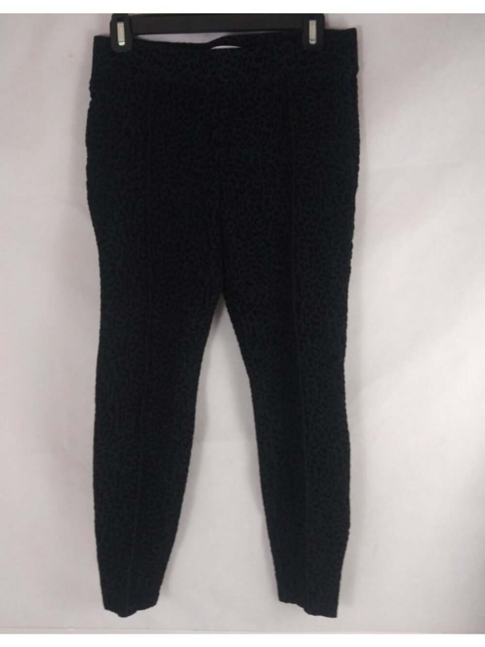 Old Navy Stevie Women's Black Leopard Print Velvet Pants Size Medium